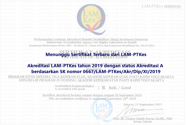 Accreditation Status High School Of Health Science Of Panti Rapih Yogyakarta